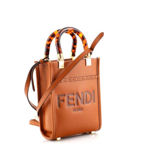 mini sunshine shopper fendi|Fendi sunshine shopper small.